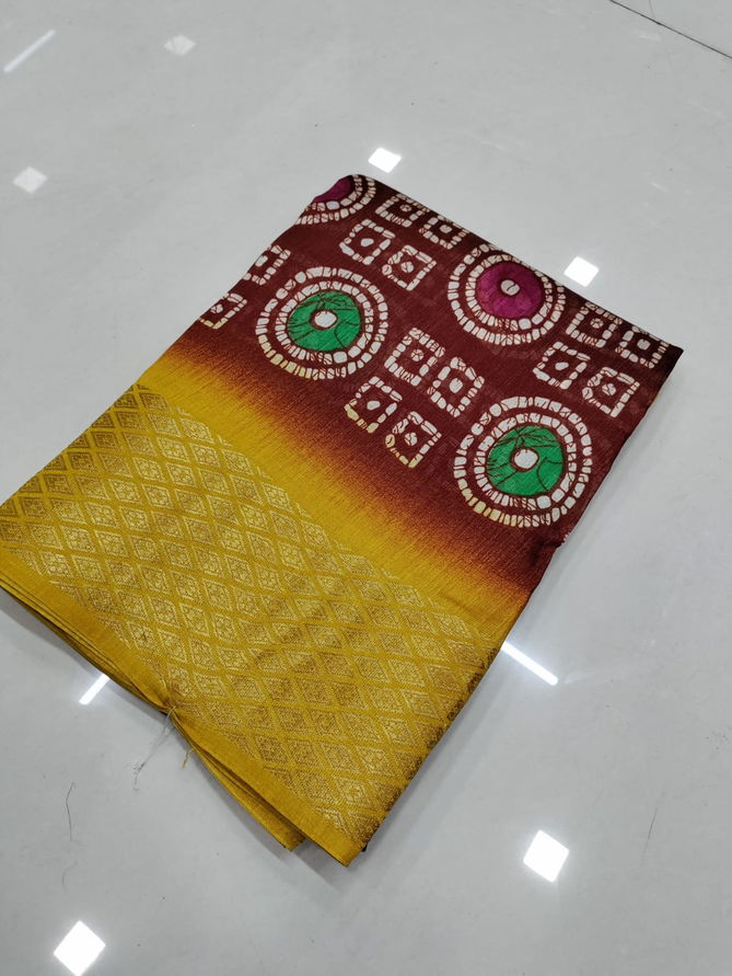 KGM Battik Bandhani Printed Non Catalog Sarees Catalog